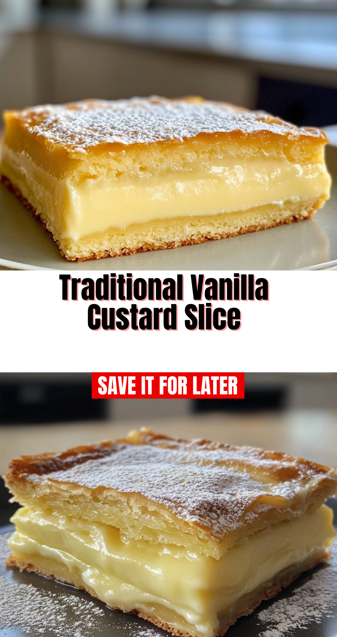 Traditional Vanilla Custard Slice