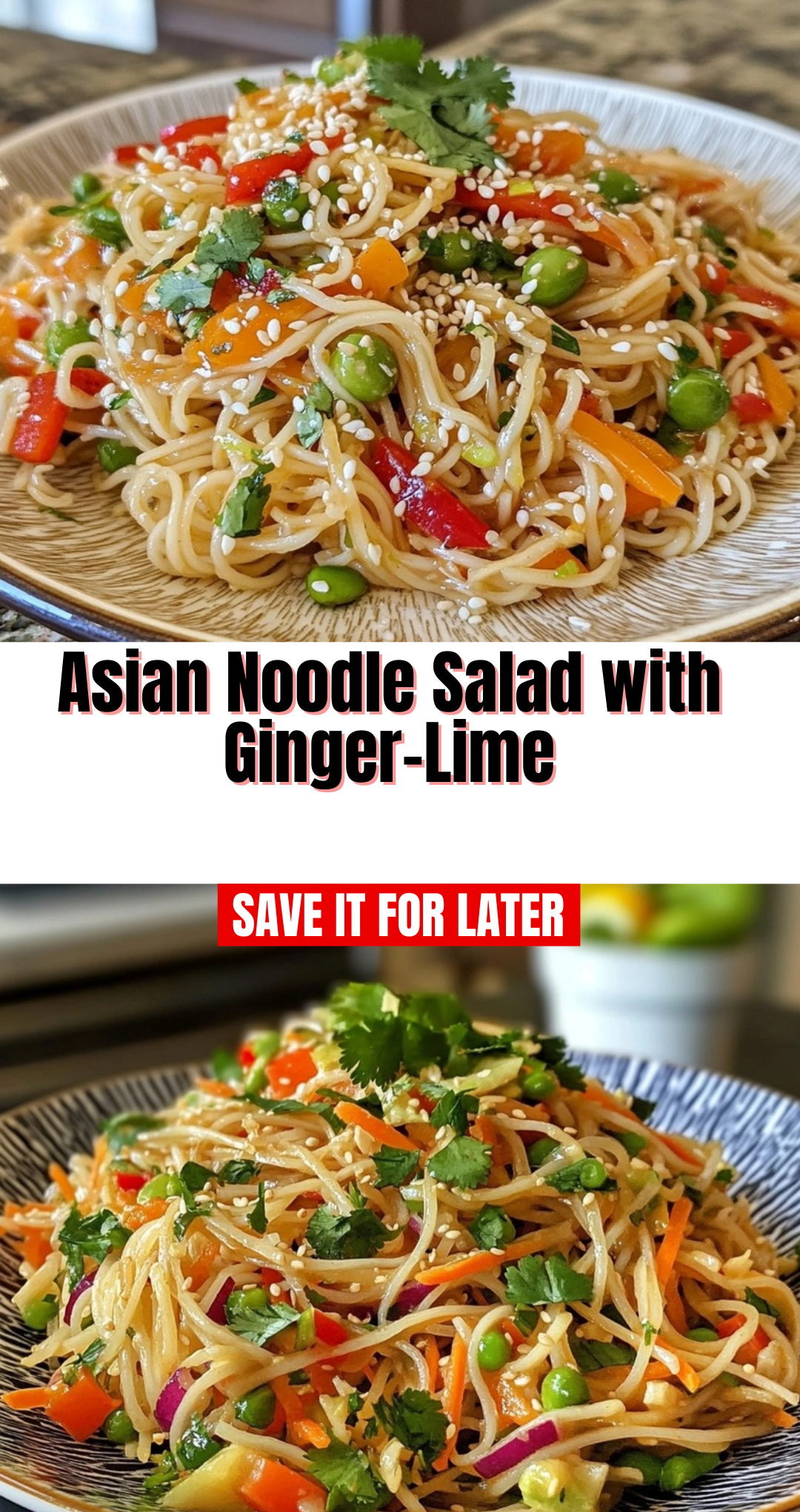 Asian Noodle Salad with Ginger-Lime
