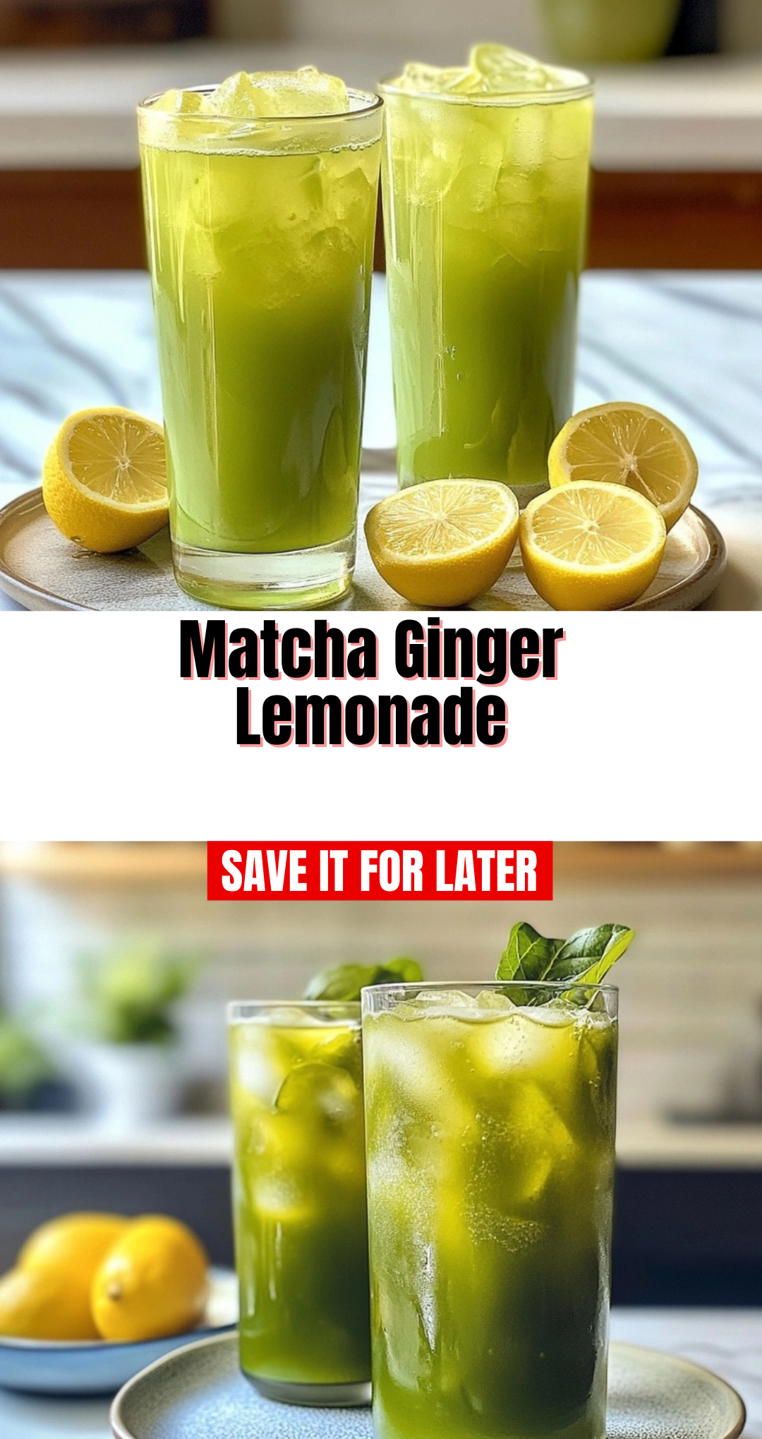 Matcha Ginger Lemonade