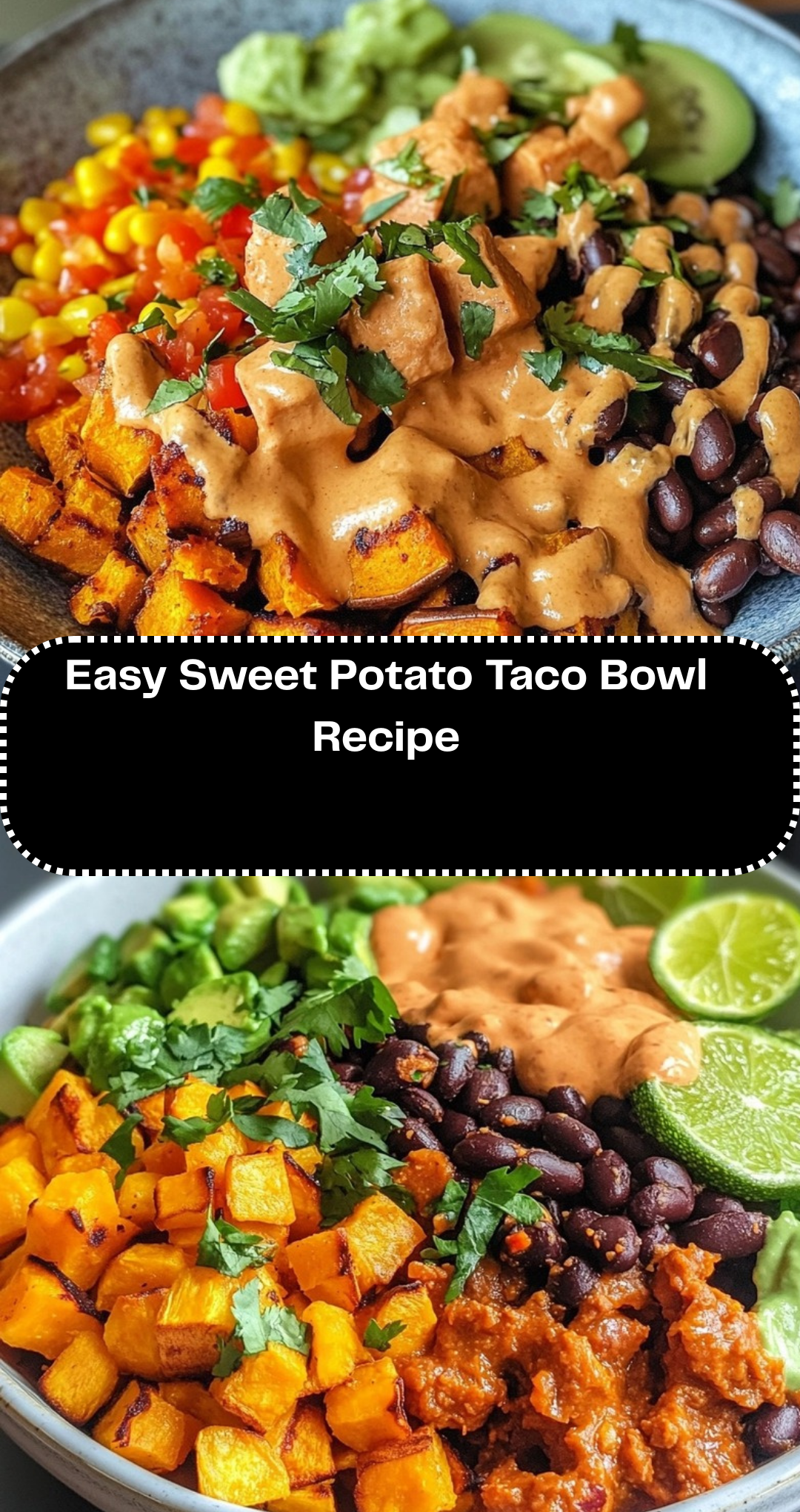 Easy Sweet Potato Taco Bowl Recipe