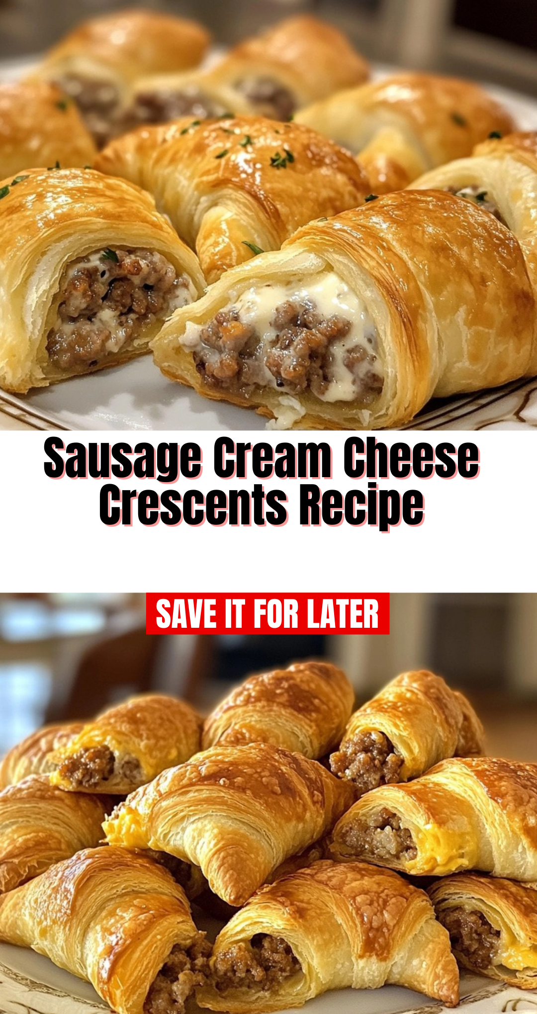Sausage Cream Cheese Crescents Recipe