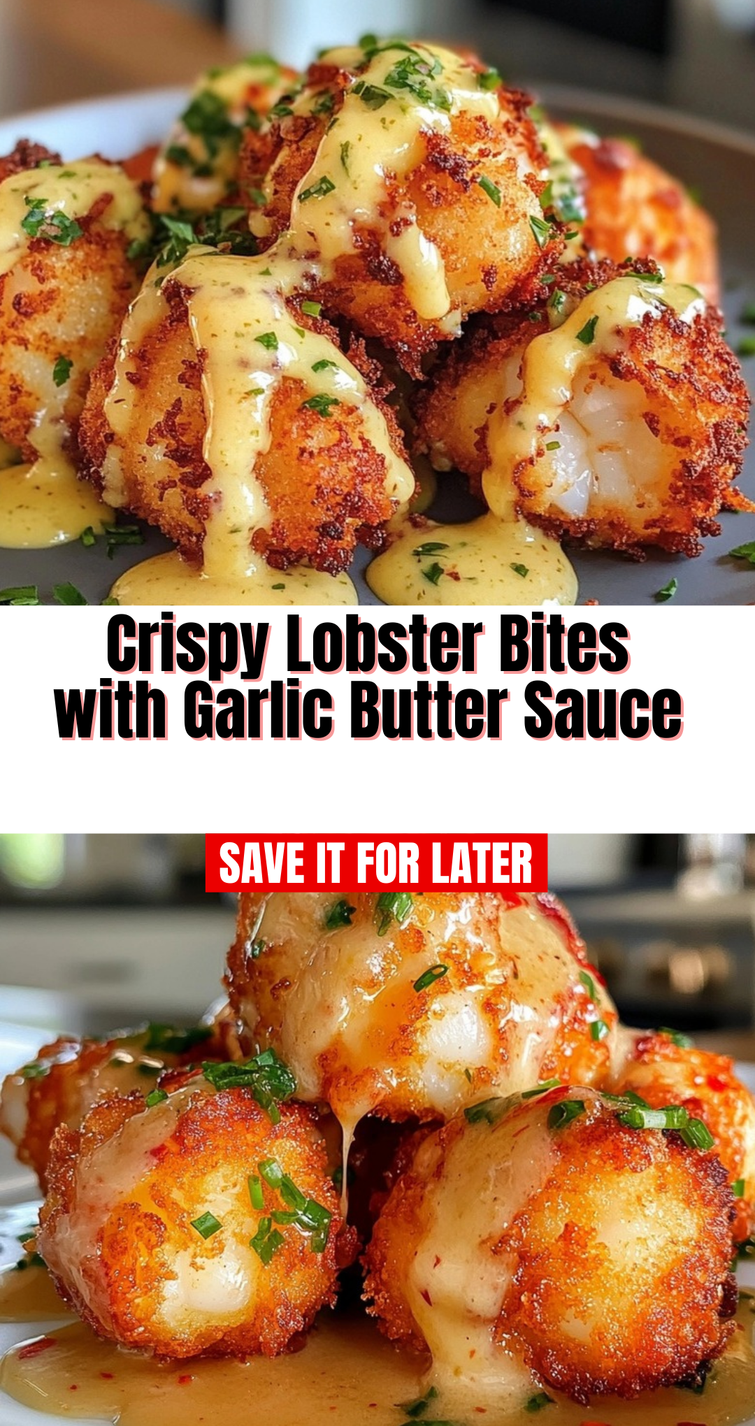 Crispy Lobster Bites with Garlic Butter Sauce