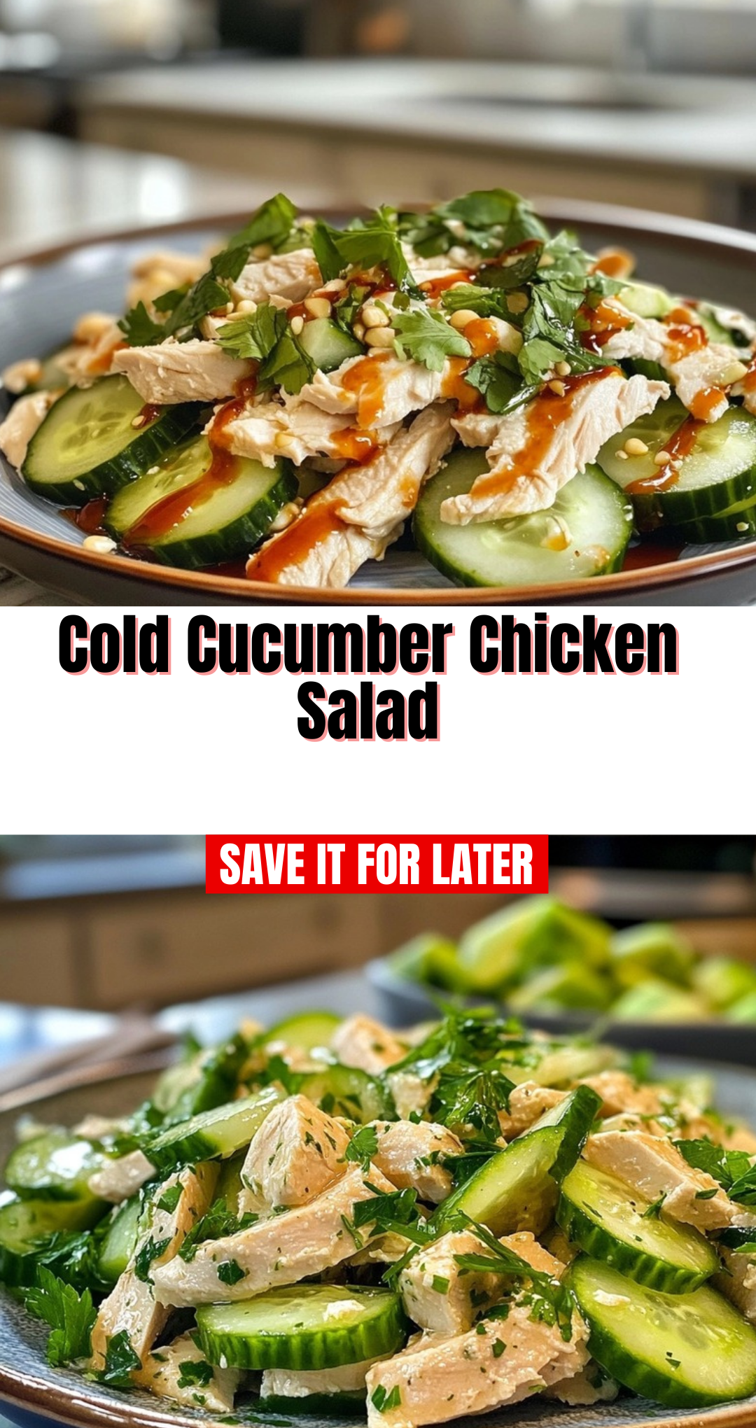 Cold Cucumber Chicken Salad