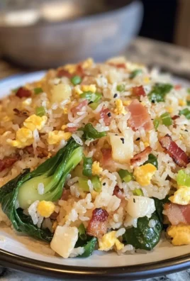 Bok Choy Fried Rice with Bacon