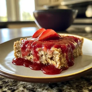 Delicious Healthy Strawberry Banana Oat Freezer Bars