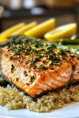 Lemon Herb Salmon with Quinoa & Asparagus