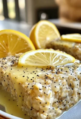 Lemon Poppy Seed Baked Oatmeal