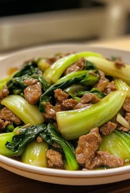 Stir-Fried Bok Choy With Beef