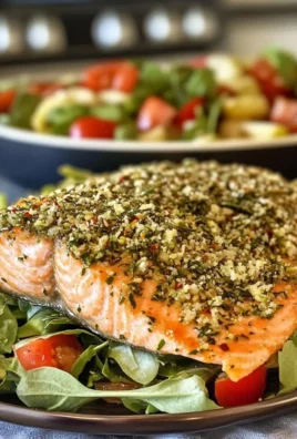 Herb-Crusted Salmon Salad