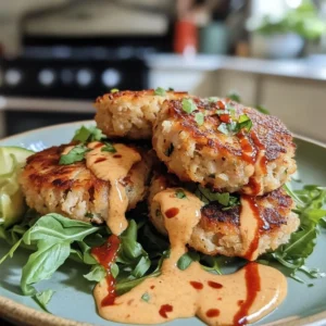 Asian-Style Tuna Cakes with Spicy Mayo