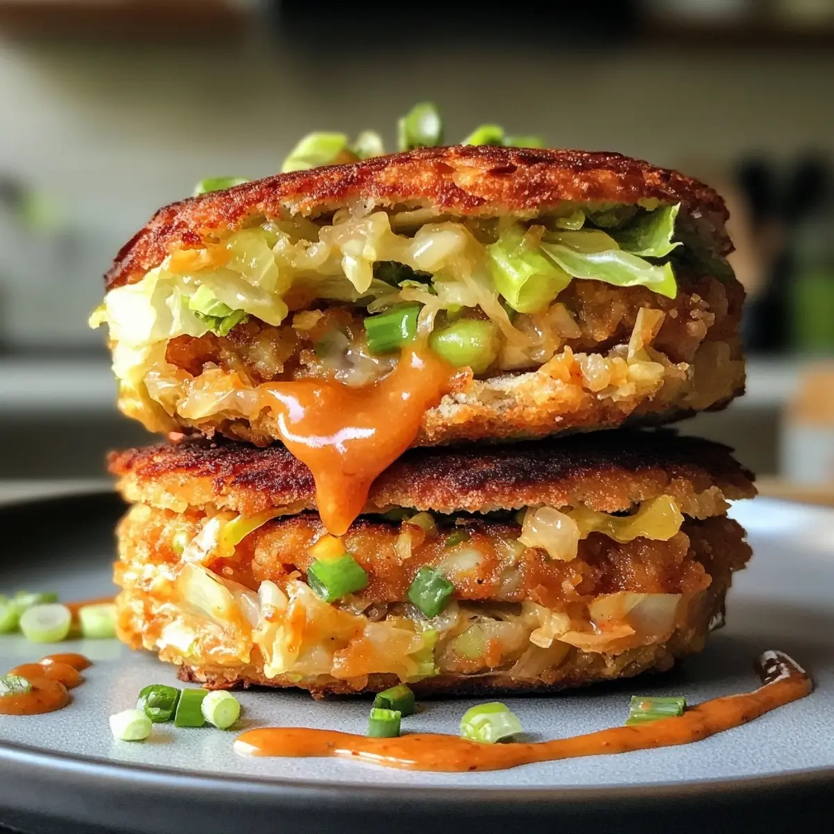 Oven-Baked Cabbage Burgers: A Healthy Twist on Classic Flavor