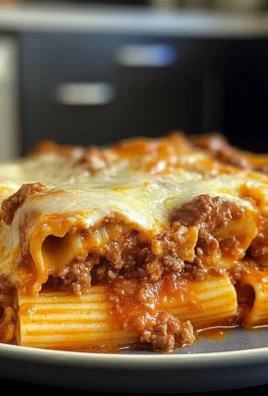 Baked Rigatoni Stuffed with Beef Ragu & Mozzarella