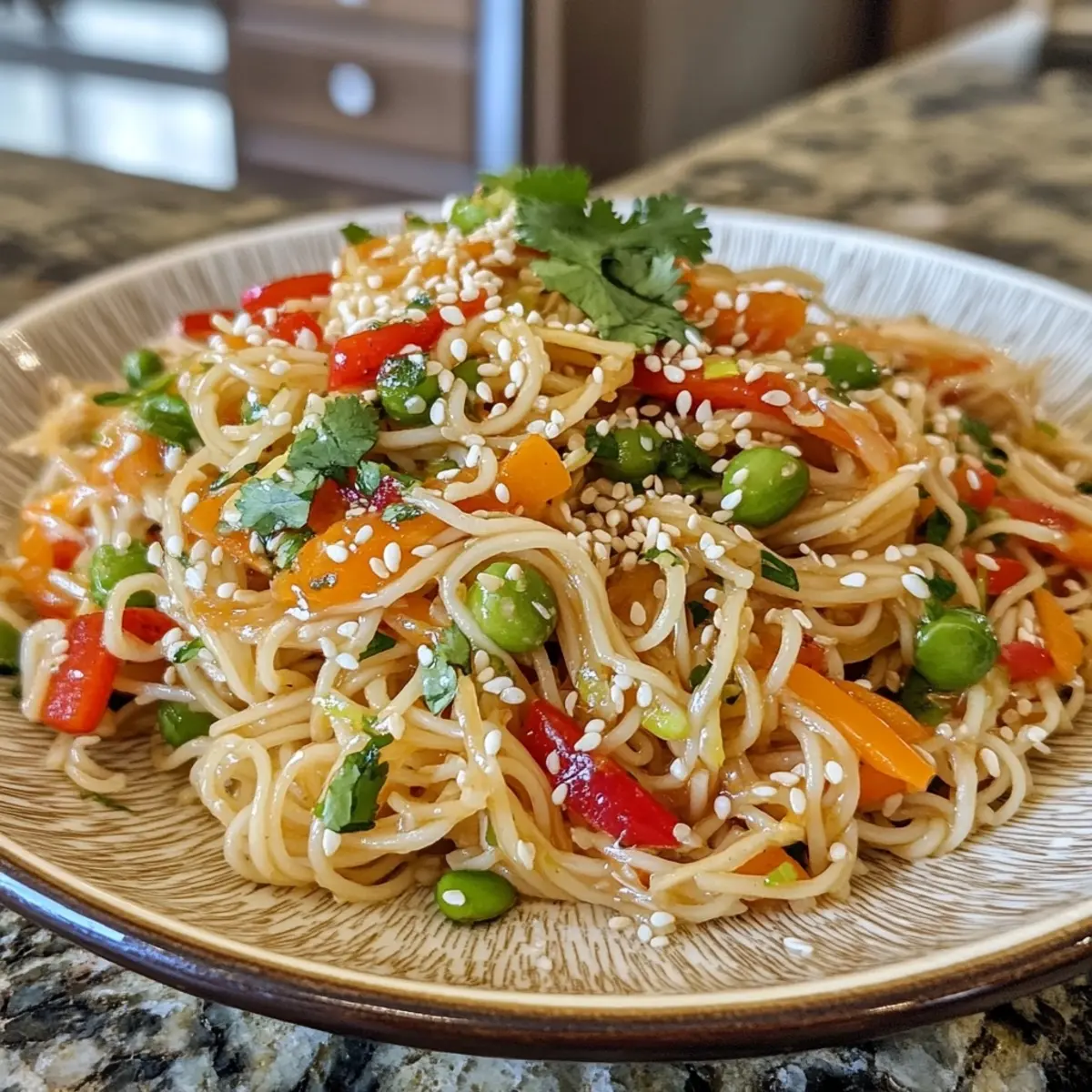 Asian Noodle Salad with Ginger-Lime