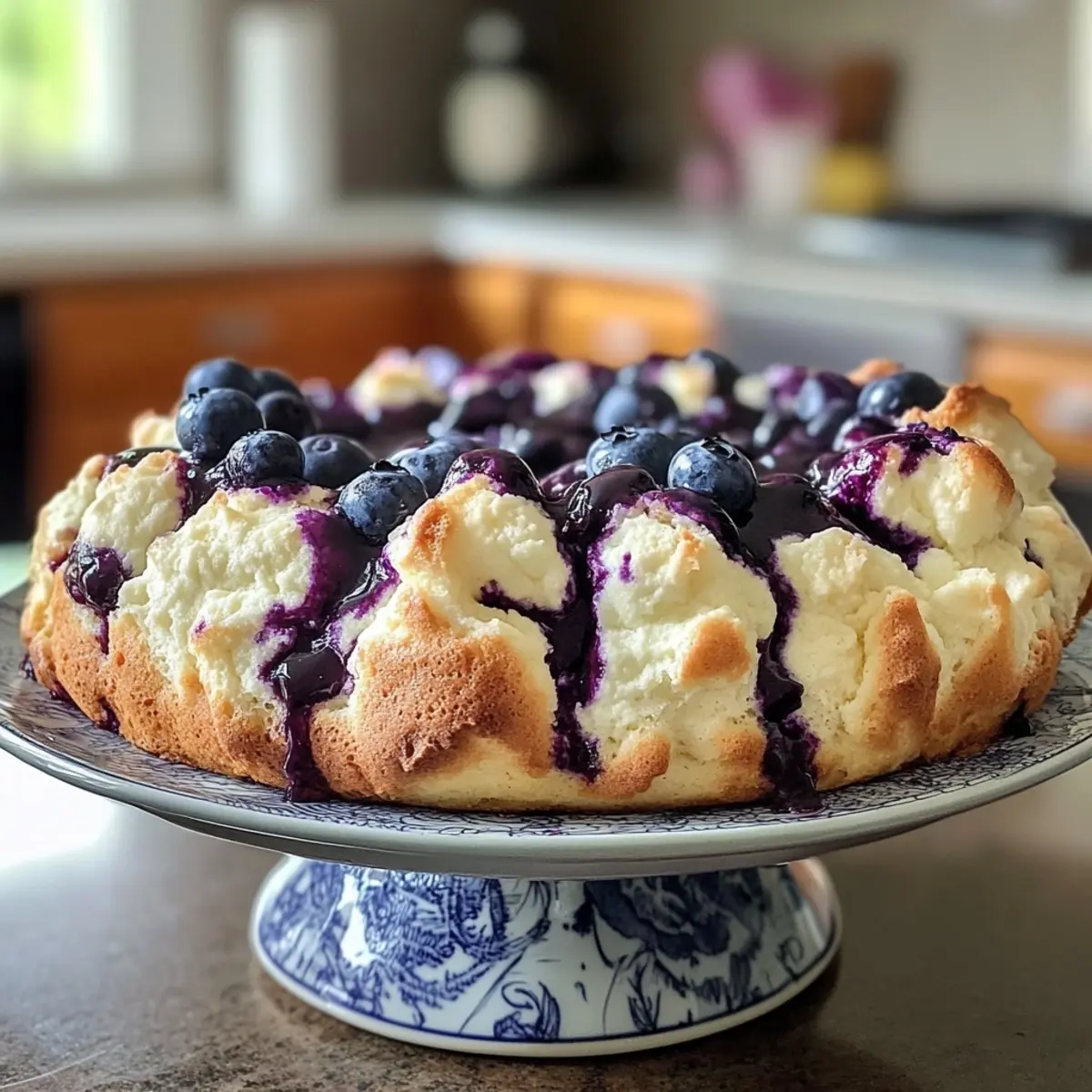 Cottage Cheese Blueberry Cloud Bread