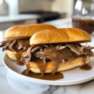 Instant Pot French Dip Sandwiches