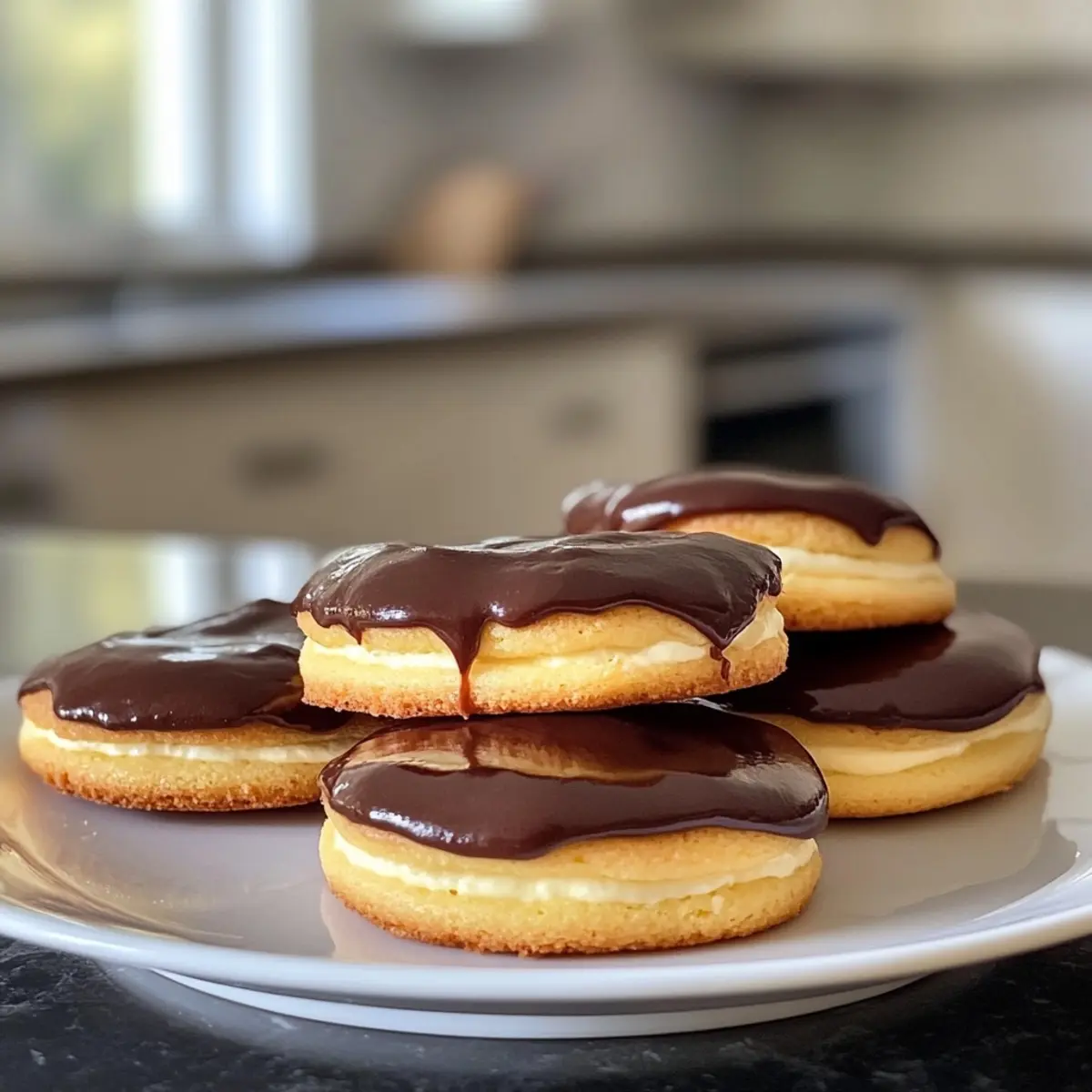 Boston Cream Pie Cookies
