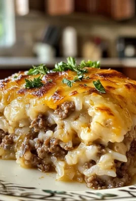French Onion Ground Beef and Rice Casserole
