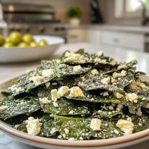 Mediterranean Spinach Feta Crisps