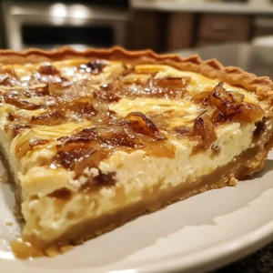 Irresistible Quiche Lorraine with Caramelized Onions Recipe