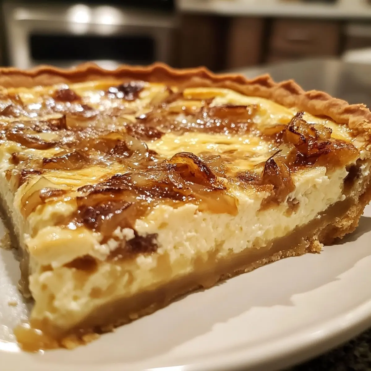 Irresistible Quiche Lorraine with Caramelized Onions Recipe