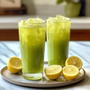 Matcha Ginger Lemonade