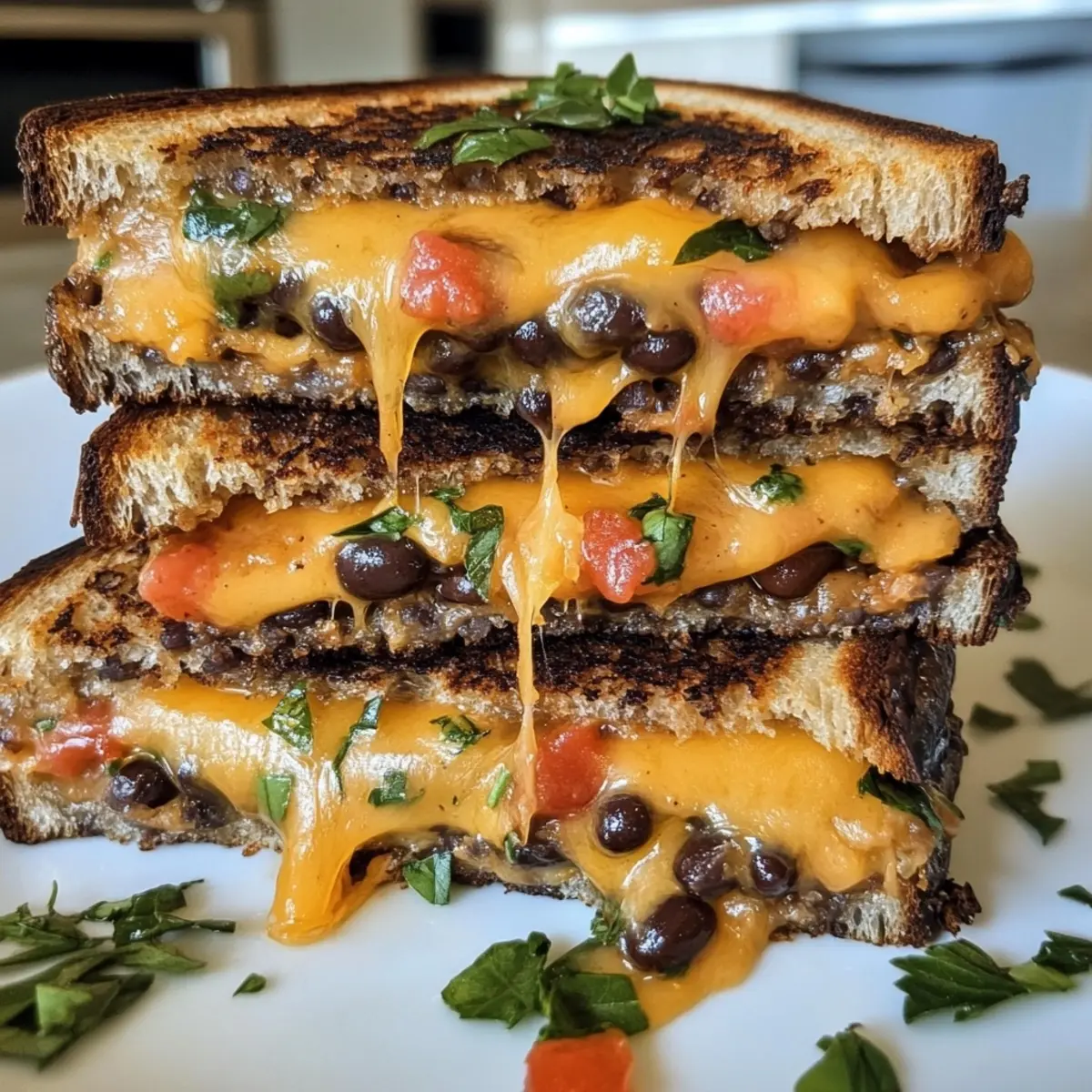 Black Bean Grilled Cheese