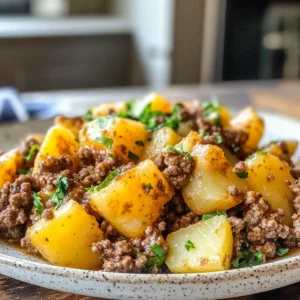 instant pot Ground Beef and Potatoes Skillet