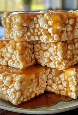 Caramel-Coated Marshmallow Rice Krispie Treats