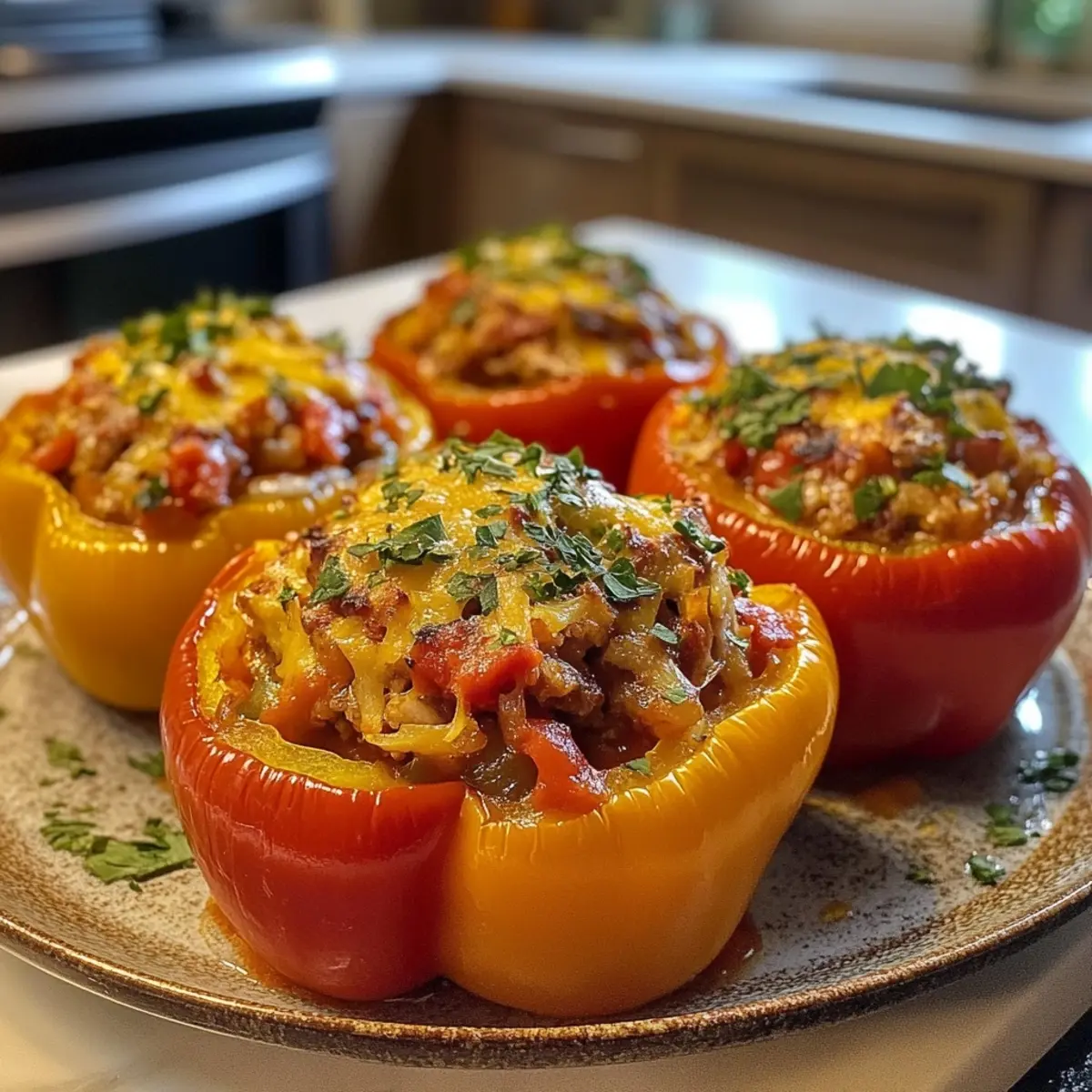 30 minutes Unstuffed Peppers