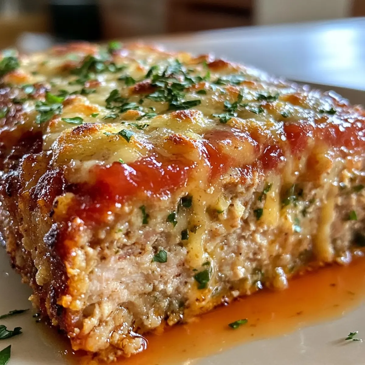 Juicy Garlic Parmesan Chicken Meatloaf: Comfort Food Delight