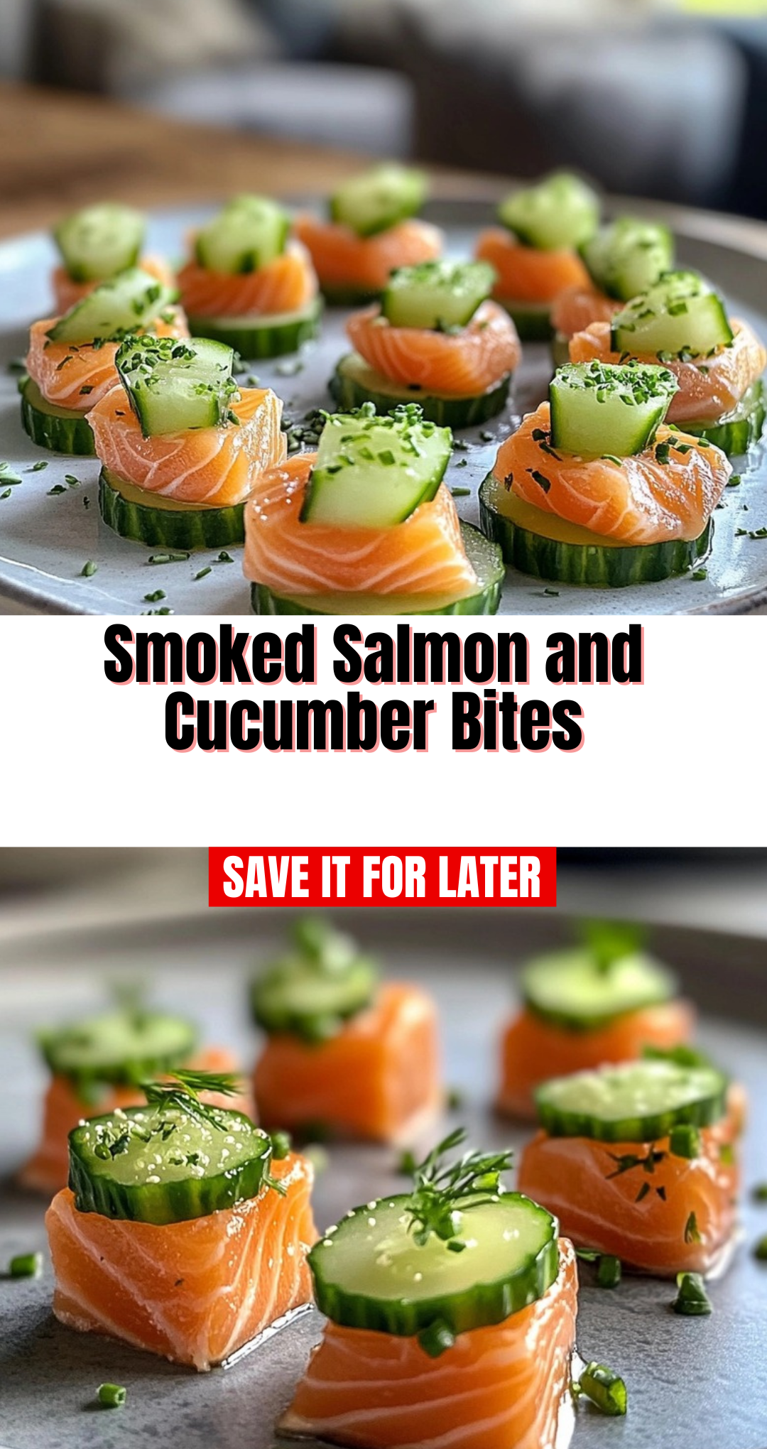 Smoked Salmon and Cucumber Bites