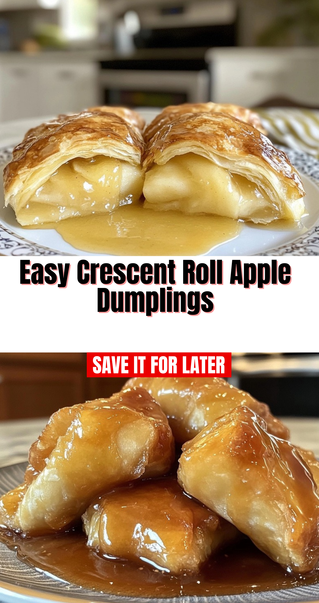 Easy Crescent Roll Apple Dumplings
