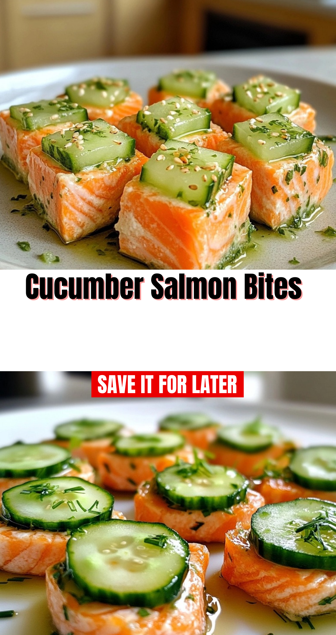 Cucumber Salmon Bites