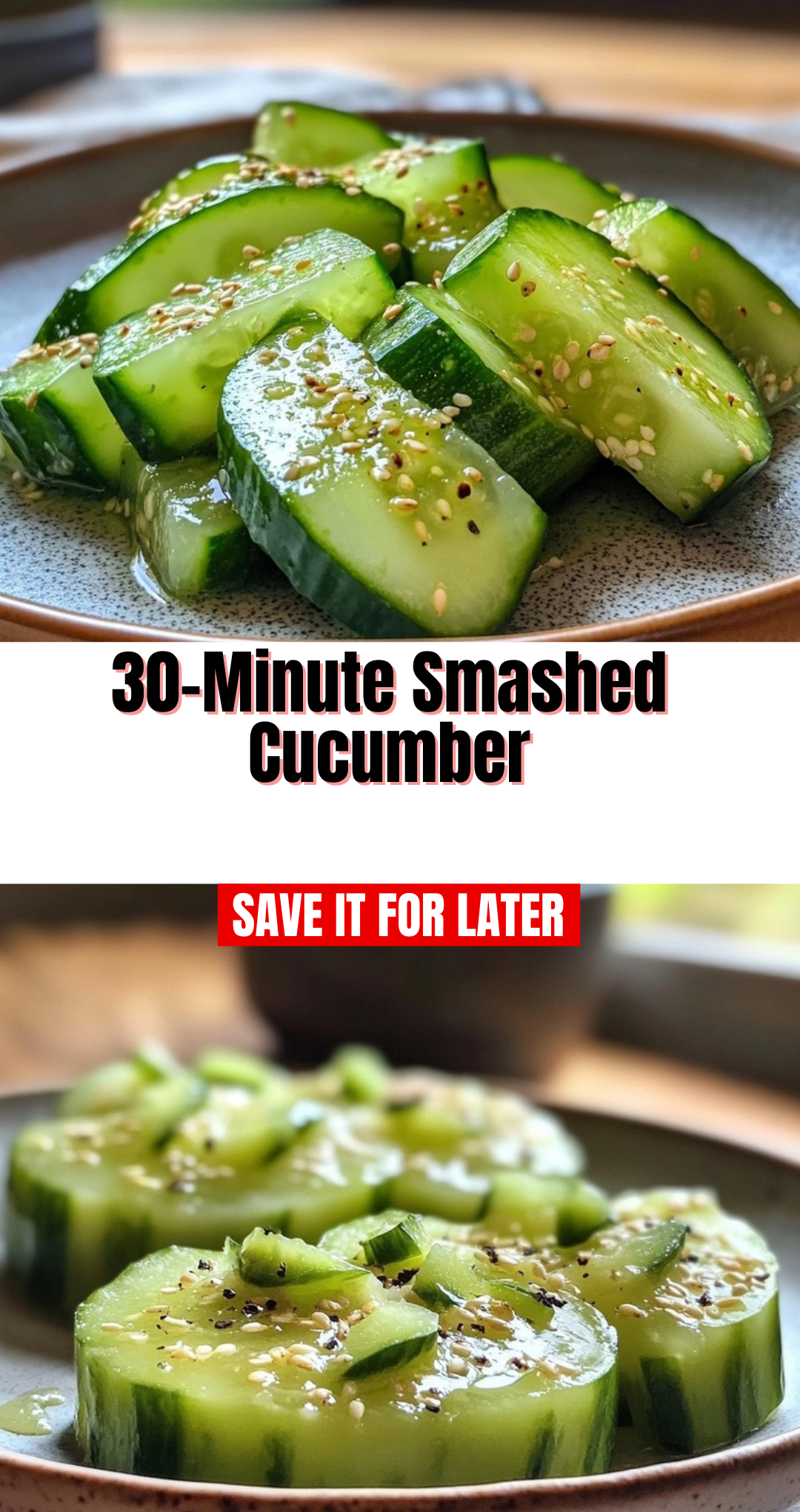 30-Minute Smashed Cucumber