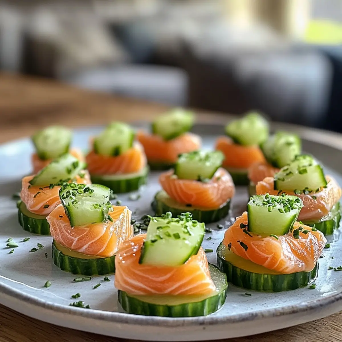 Smoked Salmon and Cucumber Bites