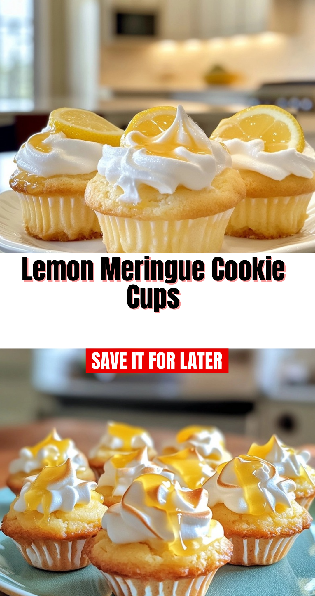 Lemon Meringue Cookie Cups