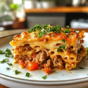 Lamb Moussaka Pasta Bake