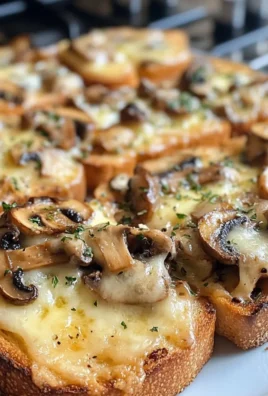 Gourmet Cheesy Mushroom and Garlic Toasts to Crave