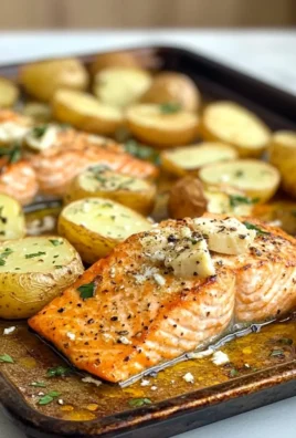 Sheet Pan Greek Salmon and Potatoes