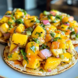 Mango Habanero Ceviche Tostadas