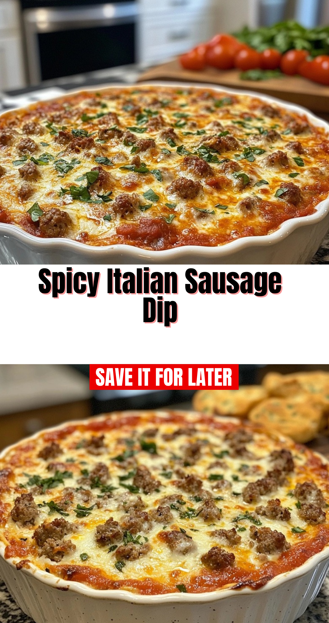 Spicy Italian Sausage Dip