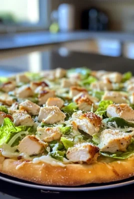 Chicken Caesar Salad Pizza