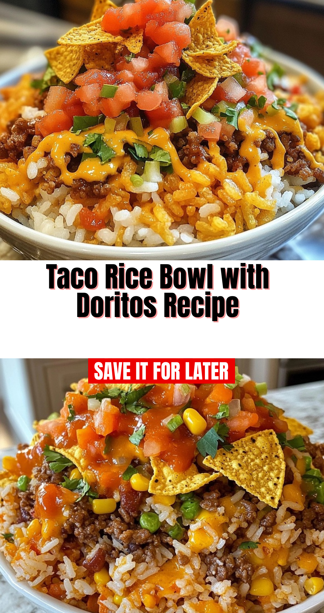 Taco Rice Bowl with Doritos Recipe