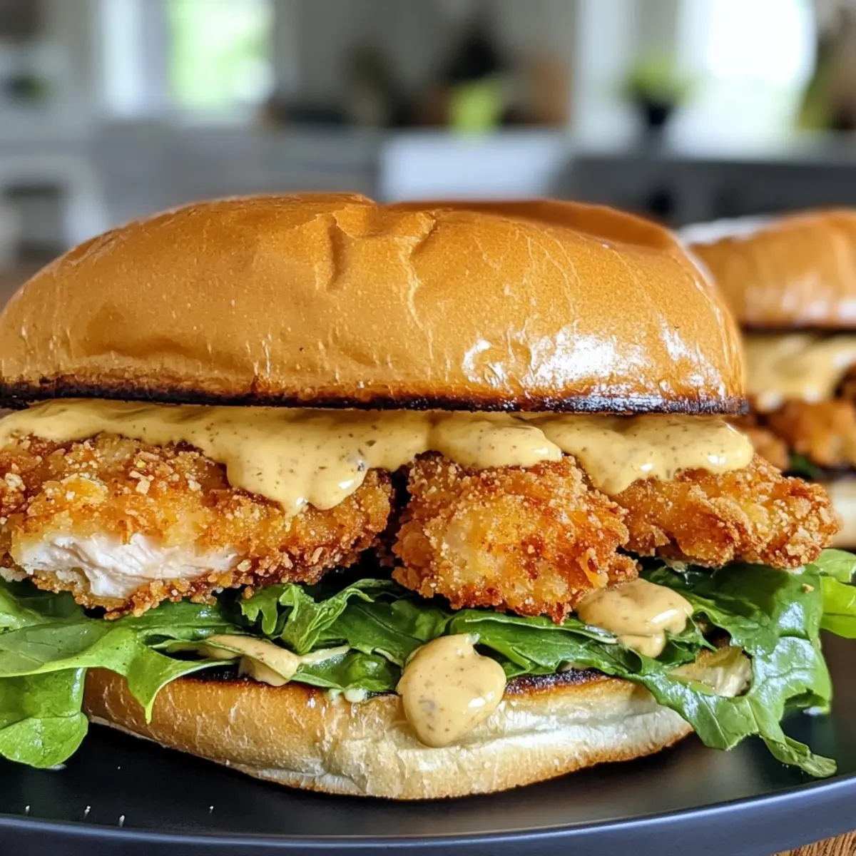 Crispy Chicken Caesar Sandwich