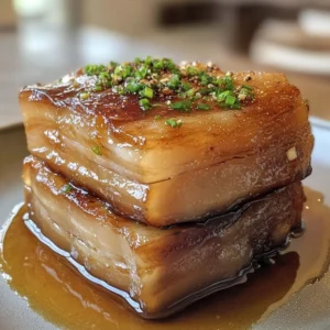 Slow Cooker White Wine Braised Pork Belly