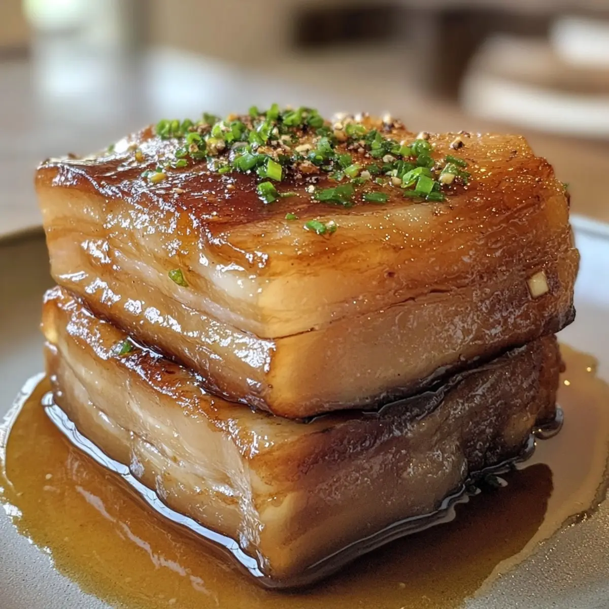 Slow Cooker White Wine Braised Pork Belly