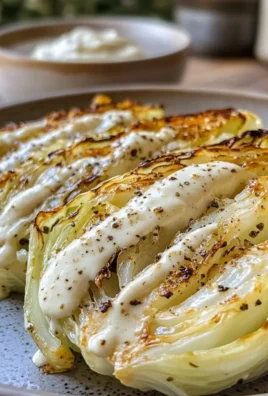 Satisfying Roasted Cabbage Wedges with Garlic Aioli Recipe