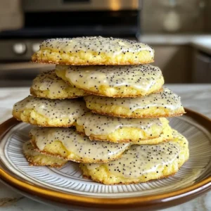 Lemon Poppy Seed Crinkle Cookies