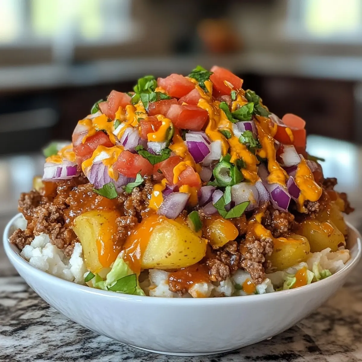 Loaded Potato Taco Bowl