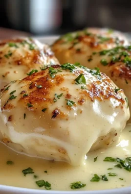 Decadent Chicken Pillows with Garlic Parmesan Sauce